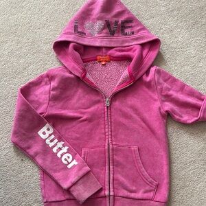 Butter Kids Pink Hoodie